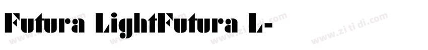 Futura LightFutura L字体转换